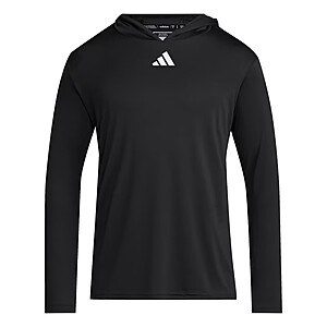 adidas Men's D4T Long Sleeve Lightweight Hoodie (Black) $19 + Free S&H