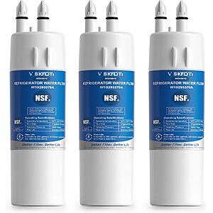 3-Ct WSKFDTI Whirlpool Refrigerator Water Filter Replacements $13.20 