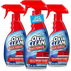 3-Pk 12-Oz OxiClean Max Force Laundry Stain Remover Spray $5.65 w/ S&S