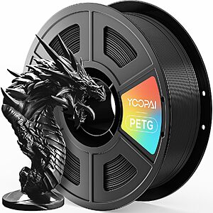 1KG YOOPAI 1.75mm PETG 3D Printer Filament (Black) $9.65 