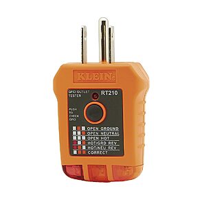 Klein Tools GFCI Outlet Tester $11 