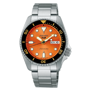 38mm Seiko 5 Sports SKX Series Men's Automatic Watch w/ Orange Dial $227.50 + $9.80 S&H