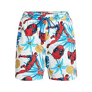 Marvel Deadpool Palms Men's Swim Trunks $3.95 