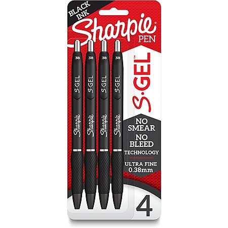 Sharpie S-Gel Pens 4-Pack for $2.68!