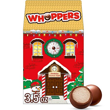 3.5-Oz Whoppers Malted Milk Balls in Christmas Carton $0.70 + Free S&H w/ Prime or $35+