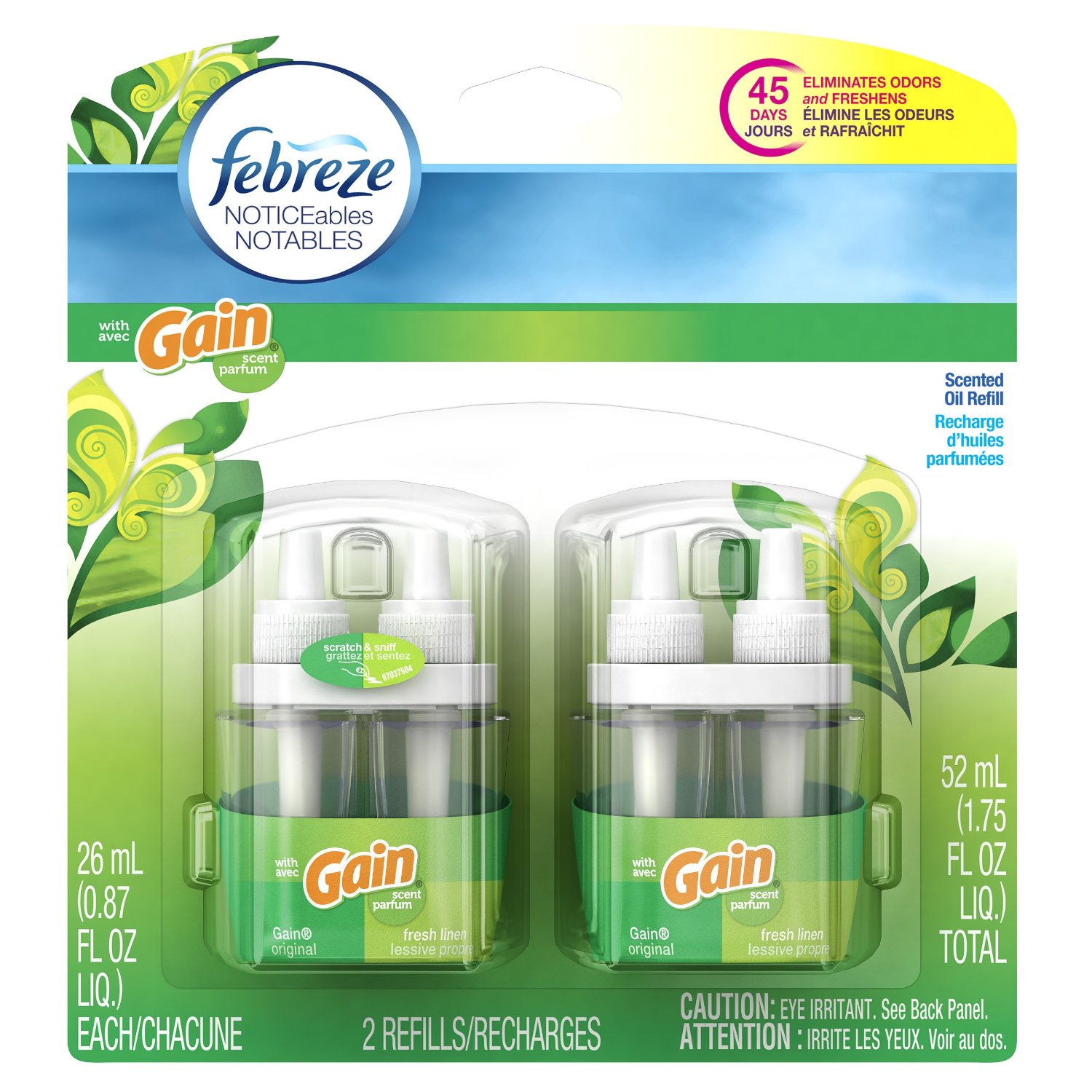 2 air freshener pack refill (Gain Noticeables Slickdeals.net Air  Pack Freshener Refills Febreeze  2 Original)