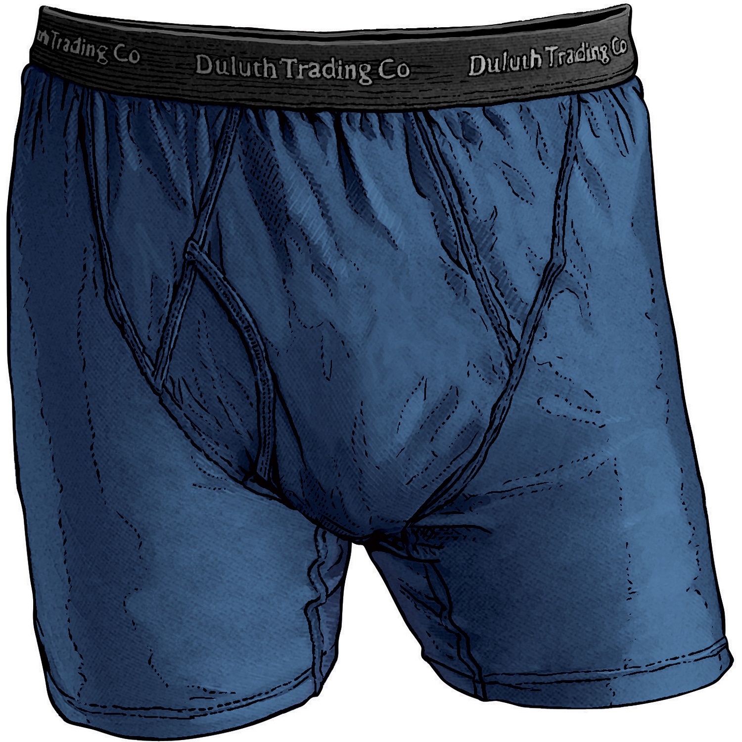 Mens Buck Naked Performance Extra Long Boxer Briefs 