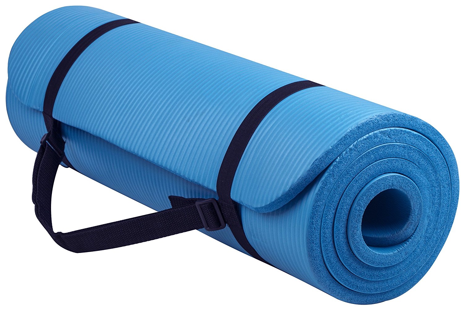 Balancefrom All Purpose Exercise Yoga Mat Blue 12 17 Free