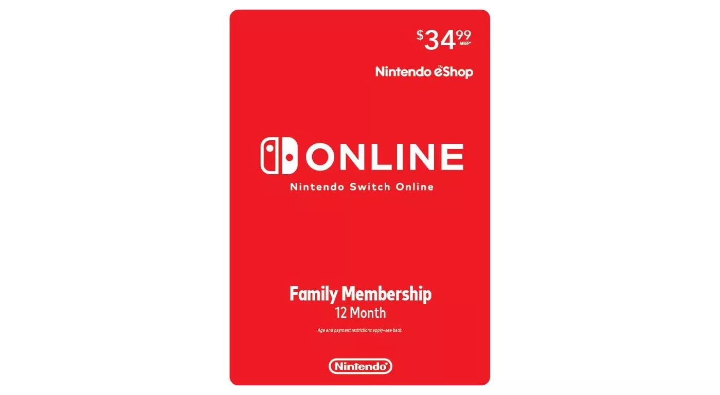 nintendo switch online family plan cost