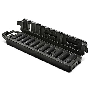 Husky 1/2 in. Drive SAE 6-Point Deep Impact Socket Set with Storage Case (11-Piece) $34.97