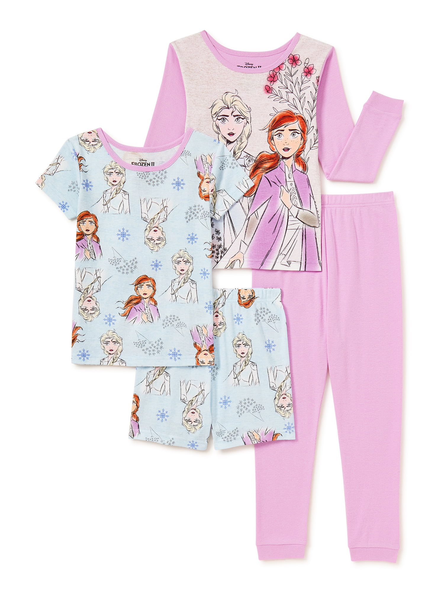 4-Piece Disney Frozen 2 Girls' Pajama Sleep Set (Sizes 4, 6, 8, 10) from $11.80 ($2.95 each) + Free Shipping w/ Walmart+ or on $35+