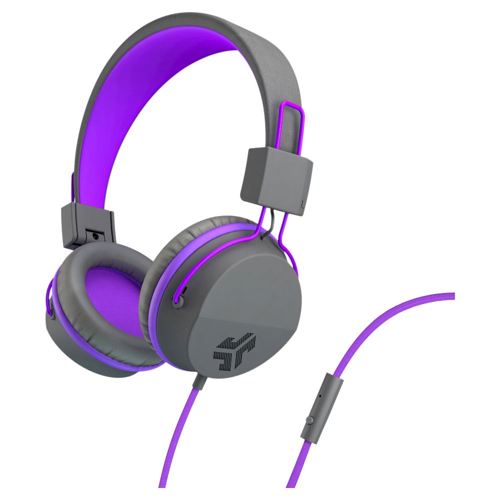 JLab JBuddies Studio Children's Wired On-Ear Headphones w/ Mic: Graphite/Purple $7, Gray $9.88 + Free Store Pickup at Walmart or Free S&H w/ Walmart+ or $35+