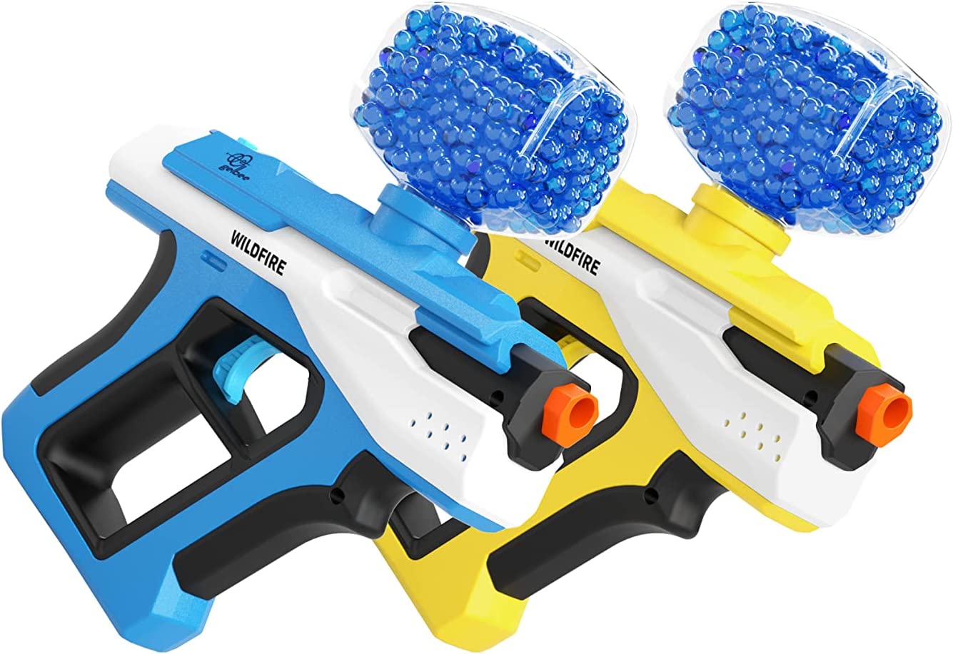 2-Pack Gelbee Wildfire Gel BB Water Orb Blasters (Yellow/Blue) w/ 2,000 Water Gel BBs $30 + Free Shipping