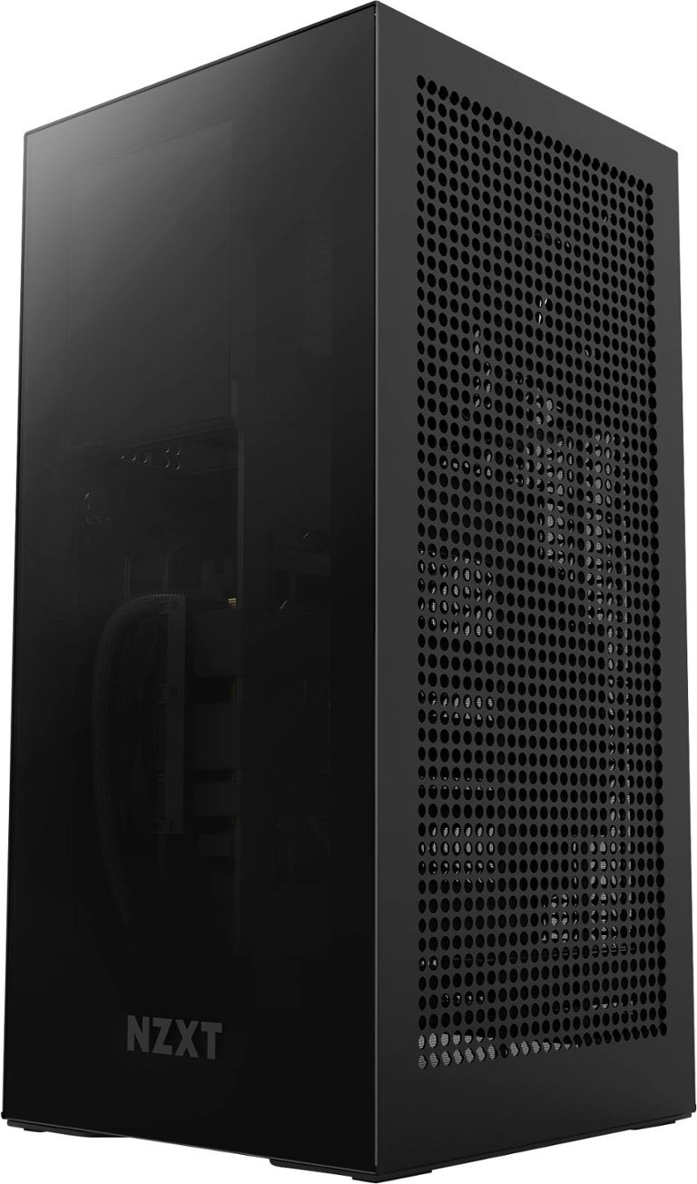 NZXT H1 SFF Mini ITX Tower Case w/ PSU, AIO, Fan Controller & PCIe Extender (Black, White) $200 + Free Shipping