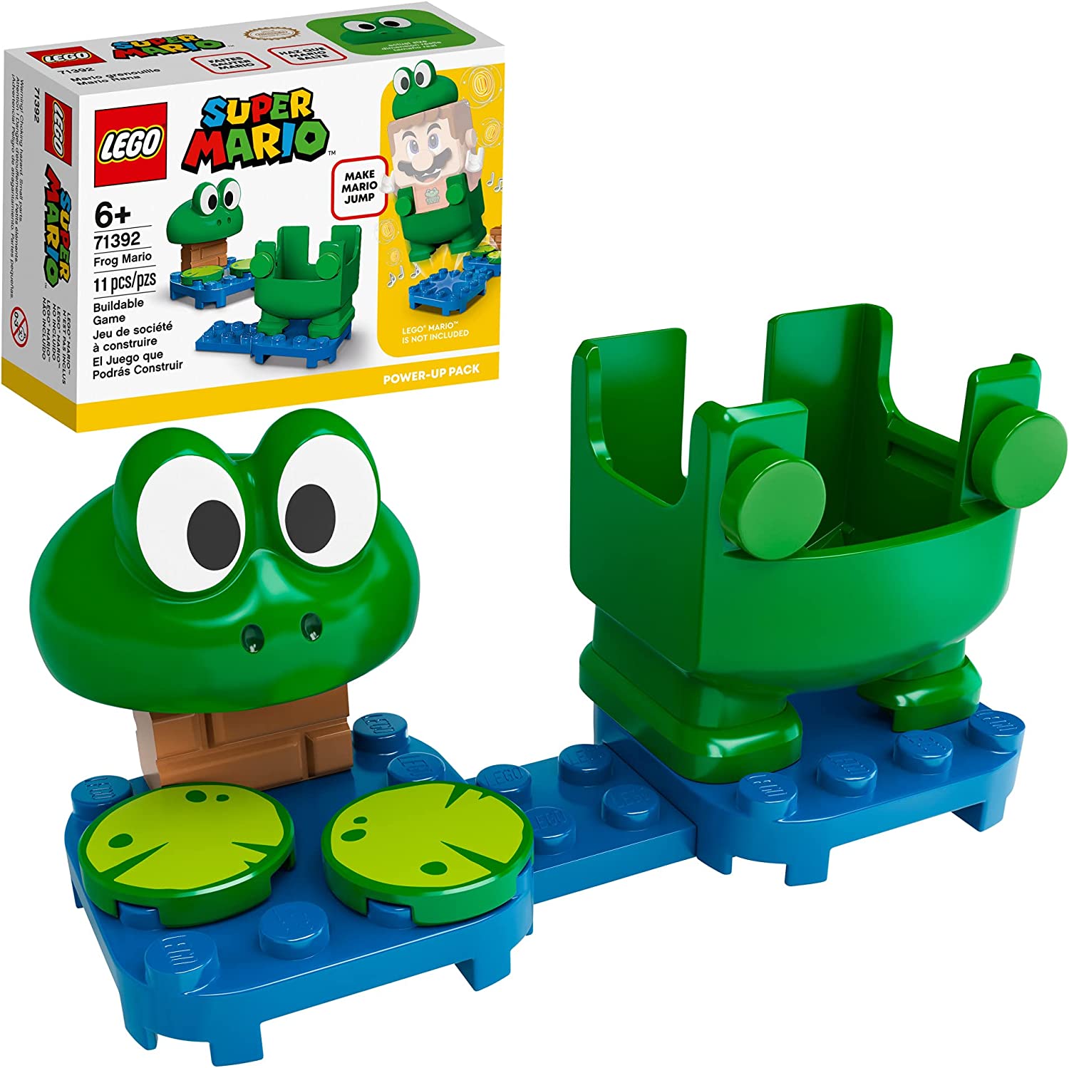11-Piece LEGO Super Mario Frog Mario Power-Up Pack Building Kit (71392) $5.50 + Free Shipping w/ Prime or on $25+