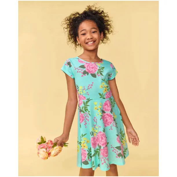The Children's Place Girls' Dresses: Floral Dress (Sizes: L(10-12) - XXL(16)) $5, Printed Dresses (Sizes: XS-XXL) $6.03 + Free S&H w/ Walmart+ or $35+