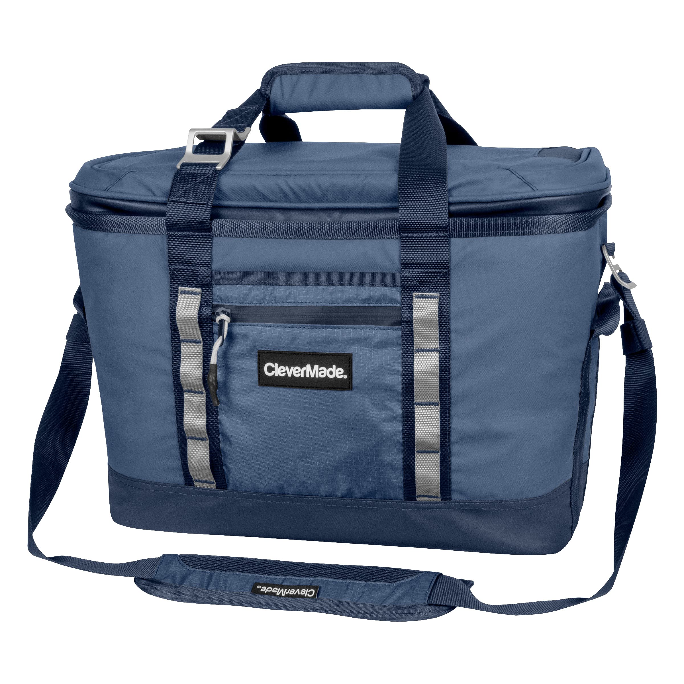 50-Can CleverMade Maverick Collapsible Cooler Bag w/ Shoulder Strap & Bottle Opener (Navy, Gray) $30 + Free Shipping w/ Prime or $35+ orders