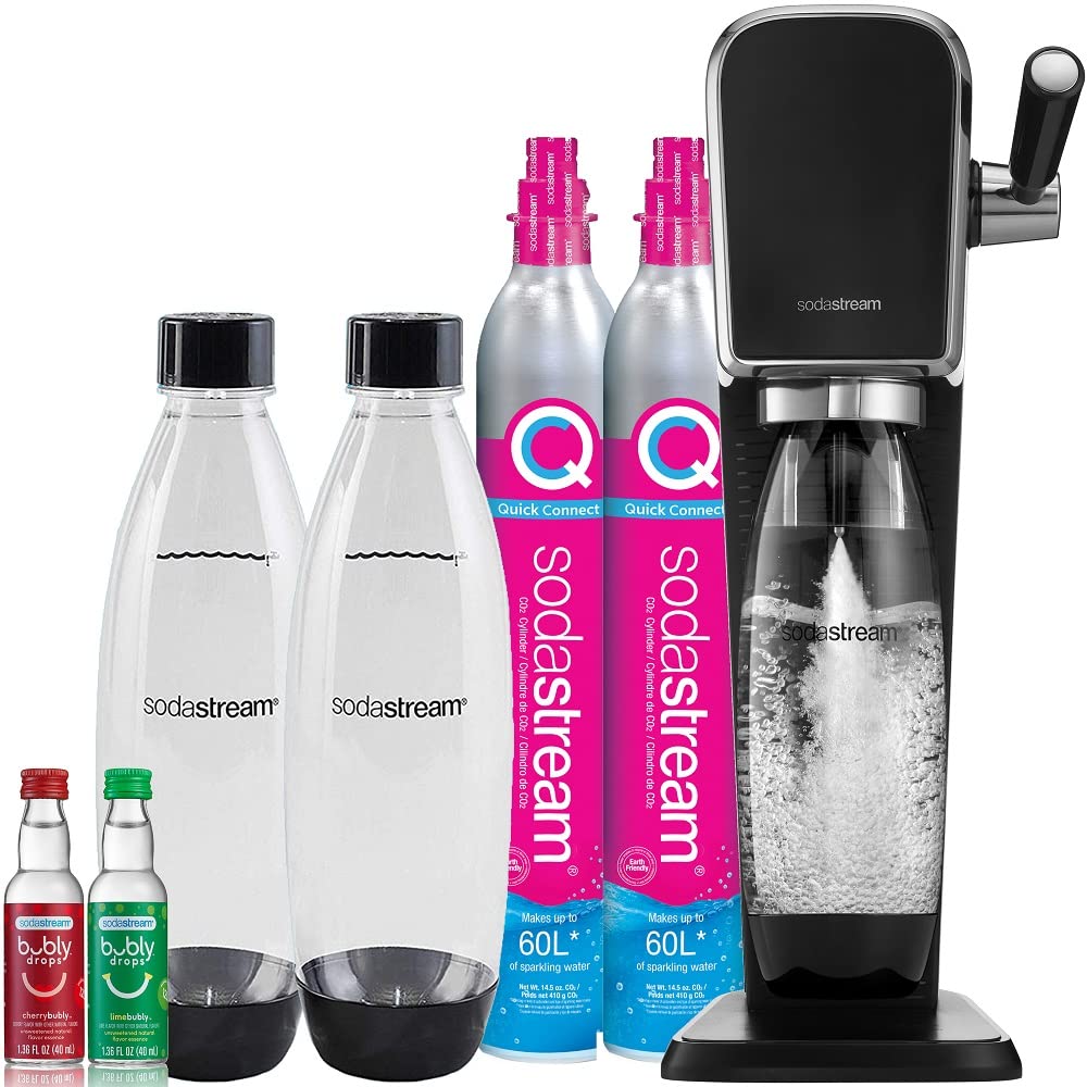 Select Prime Members: SodaStream Art Sparkling Water Maker Bundle w/ CO2, Bottles, & Bubly Drops Flavors $110 (for Purchase on Prime Big Deals Day via Invitation) + Free S/H