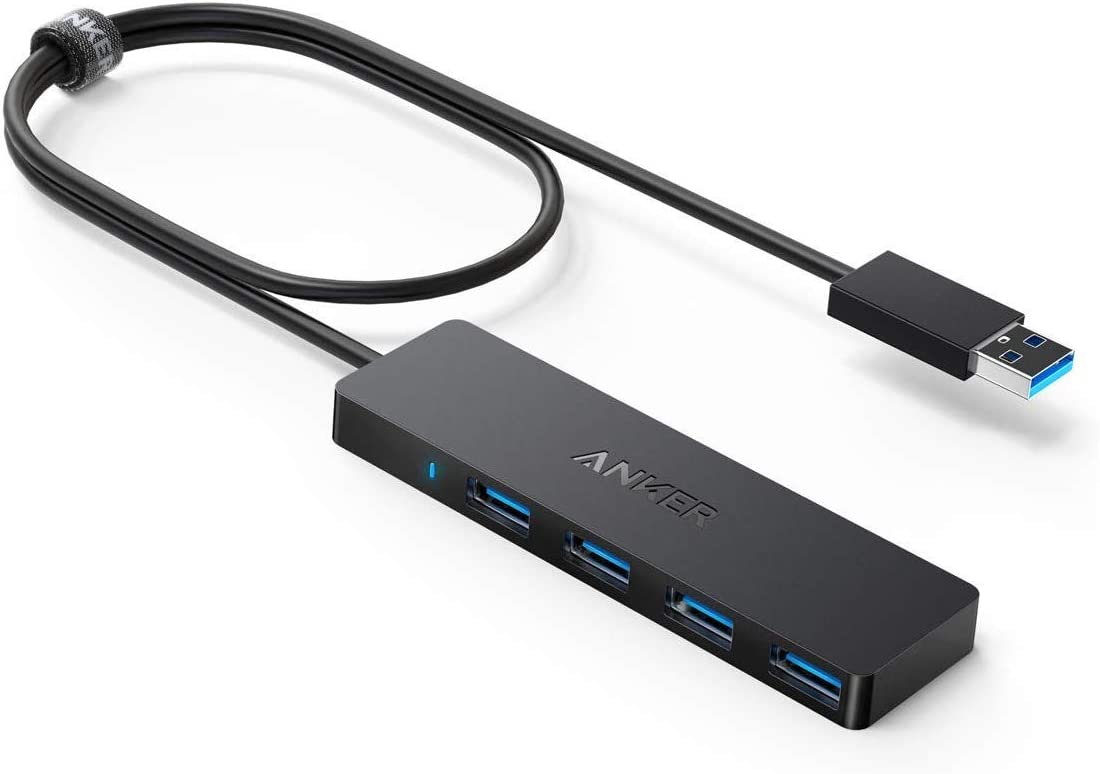 Anker 4-Port Ultra-Slim USB 3.0 Hub w/ 2' Extended Cable $10 + Free Shipping w/ Prime or $35+ Orders