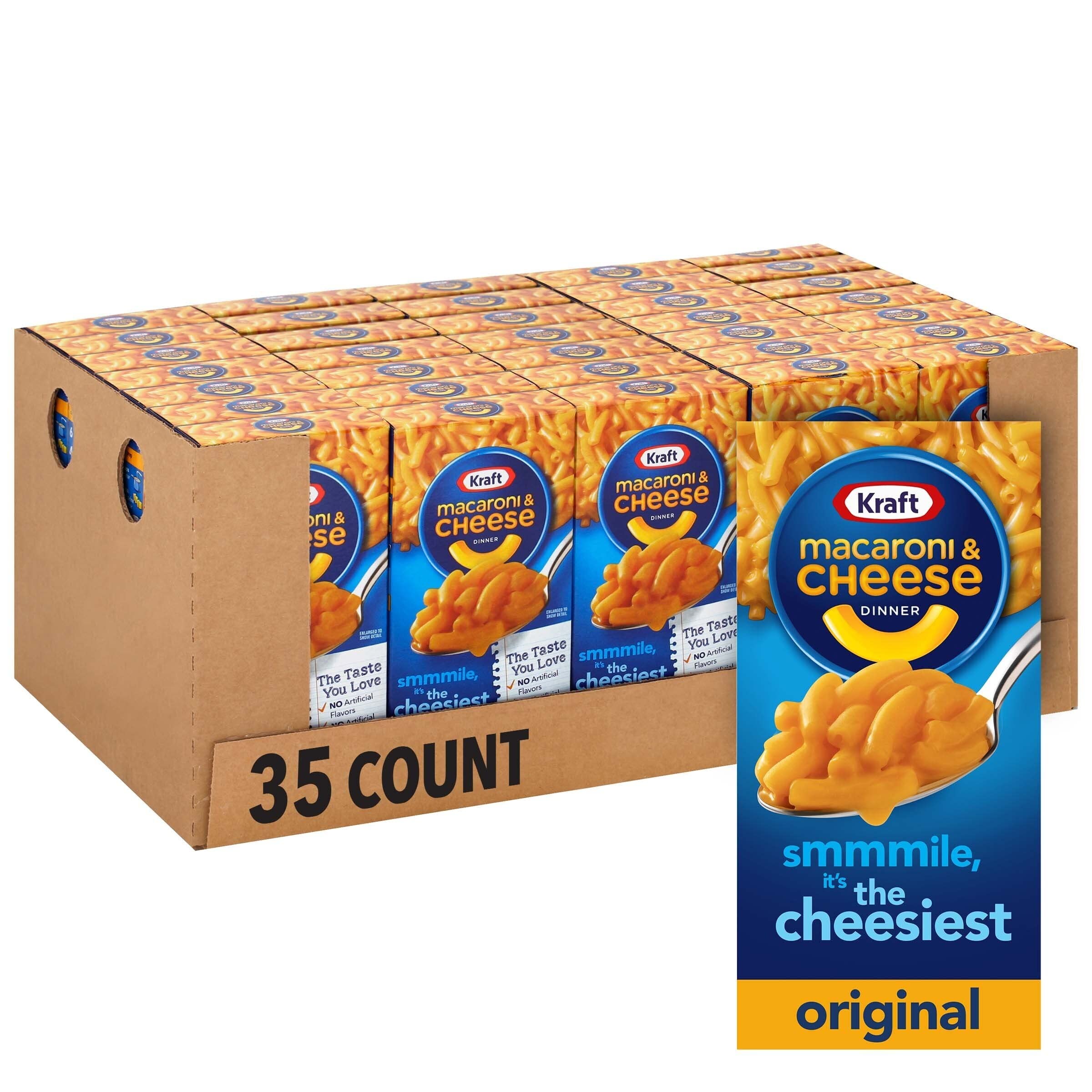 35Count 7.25Oz. Kraft Original Macaroni & Cheese Boxed Dinner