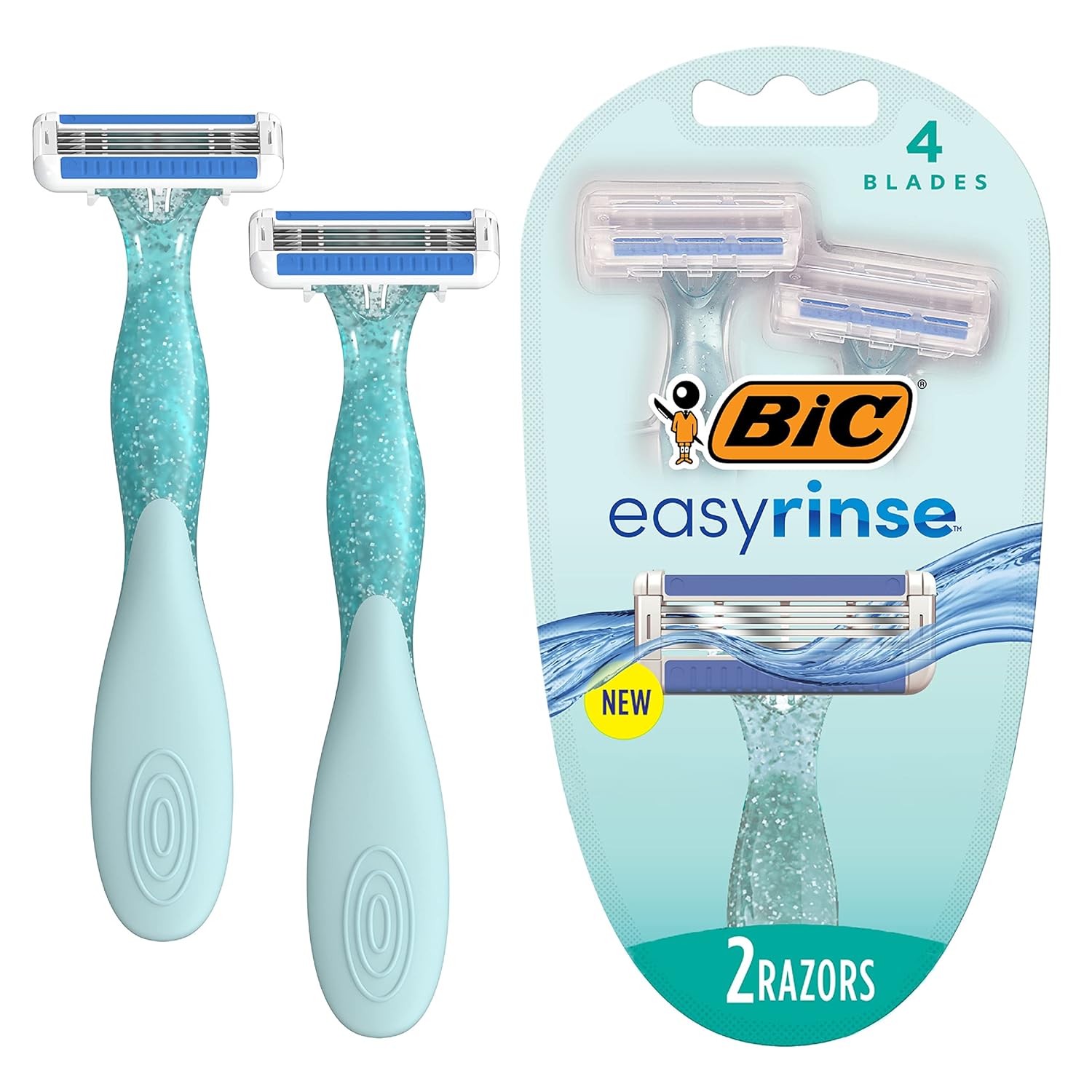 2-Count BiC EasyRinse Anti-Clogging Women's Disposable Razors w/ 4 Blades $2.65 ($1.33 each) w/ S&S + Free Shipping w/ Prime or on $35+