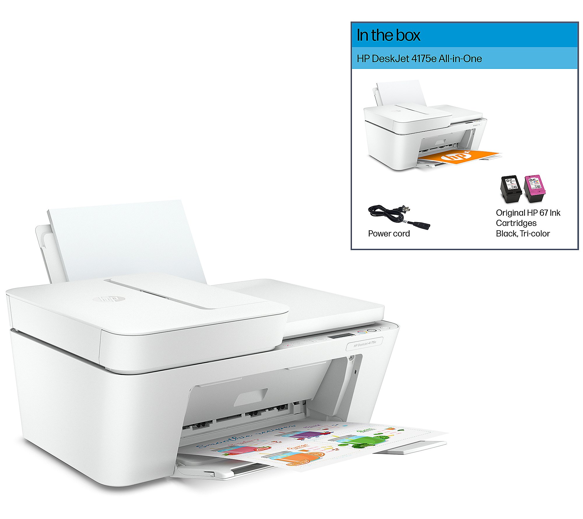 New QVC Customers HP DeskJet 4175e AllinOne Inkjet Printer w/ Auto