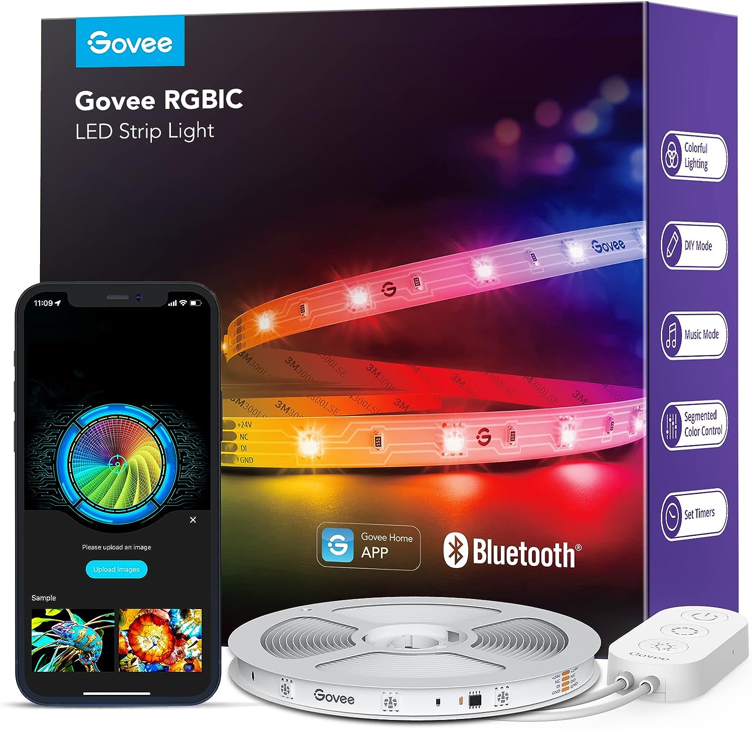 Govee RGBIC/RGB LED Smart Strip Lights: 16.4' Smart RGBIC LED Strip Lights $10, 50' RGB LED Strip Lights $13, 65.6' RGBIC LED Strip Light $55 & More