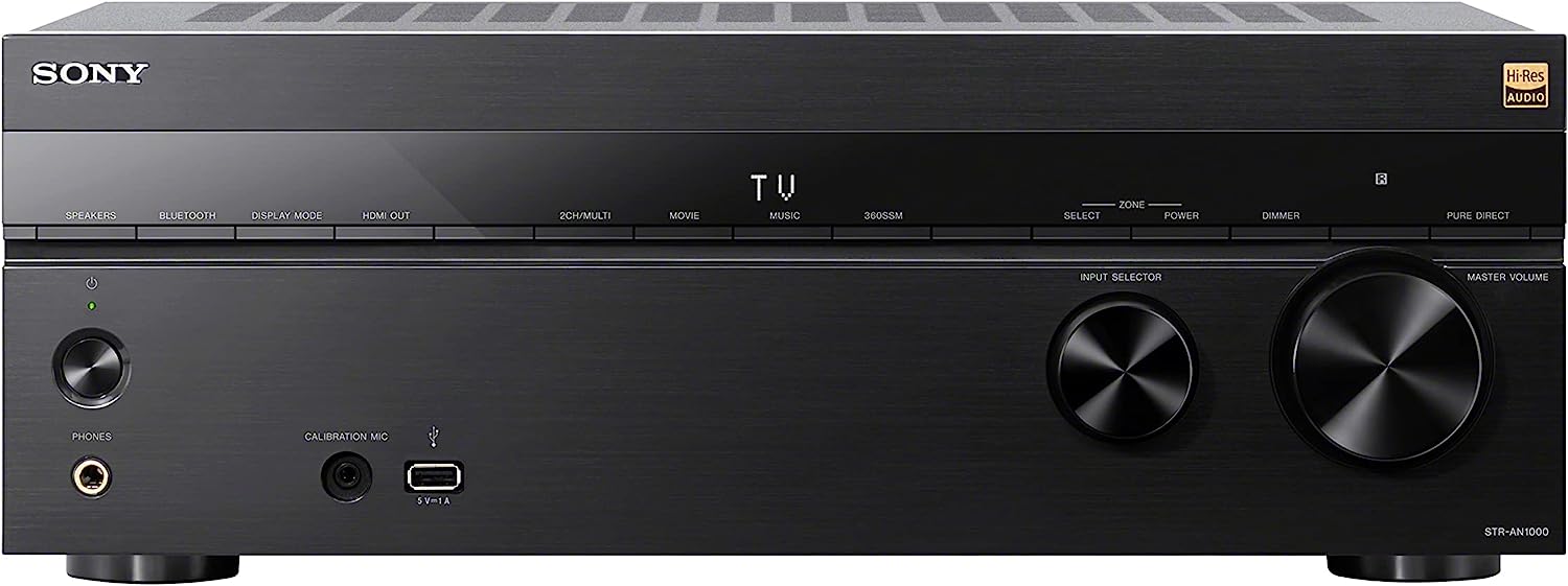 7.2-Channel Sony STR-AN1000 Bluetooth 8K HDR HDMI 2.1 Home Theater A/V Receiver w/ Atmos, DTS:X, & Multiple Smart Home Integrations $598 + Free Shipping