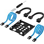 Sabrent 3.5" to 2x 2.5" SSD Mounting Bracket Kit w/ Cables $7