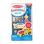 4&quot; Melissa &amp; Doug Created by Me! Race Car Wooden Craft Kit w/ 4 Paints, Paintbrush, &amp; 25 Stickers $6.49 + Free Shipping w/ Prime or on $35+