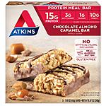 5-Count Atkins Keto Friendly Protein Snack Bars: Chocolate Almond Caramel $4.85, Caramel Double Chocolate $5.25 + Free Shipping w/ Prime or on $35+