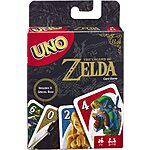 UNO the Legend of Zelda Card Game w/ Special Triforce Card by Mattel Games $6.50 + Free Shipping w/ Prime or on $35+