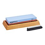 Amazon Basics Whetstone Dual-Sided Knife Sharpening Wet Stone (400/1000 Grit) w/ Bamboo Base $12.65 + Free Shipping w/ Prime or on $35+