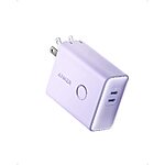 Anker PowerCore 5000mAh 20W 2-in-1 Portable Charger w/ 45W USB Wall Charger (Purple) $27