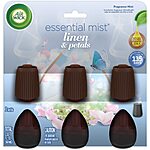 3-Pack Air Wick Essential Air Freshener Mist Refill w/ Essential Oils (Linen & Petals) $8.25 w/ Subscribe &amp; Save