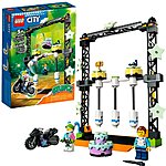 Select Best Buy Stores: 117-Piece LEGO City Stuntz The Knockdown Stunt Challenge Building Playset w/ 2 Lego City Figures (60341) $16 + Free Shipping