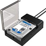 Sabrent USB 3.0 to SATA External Hard Drive Lay-Flat Docking Station w/ UASP $20