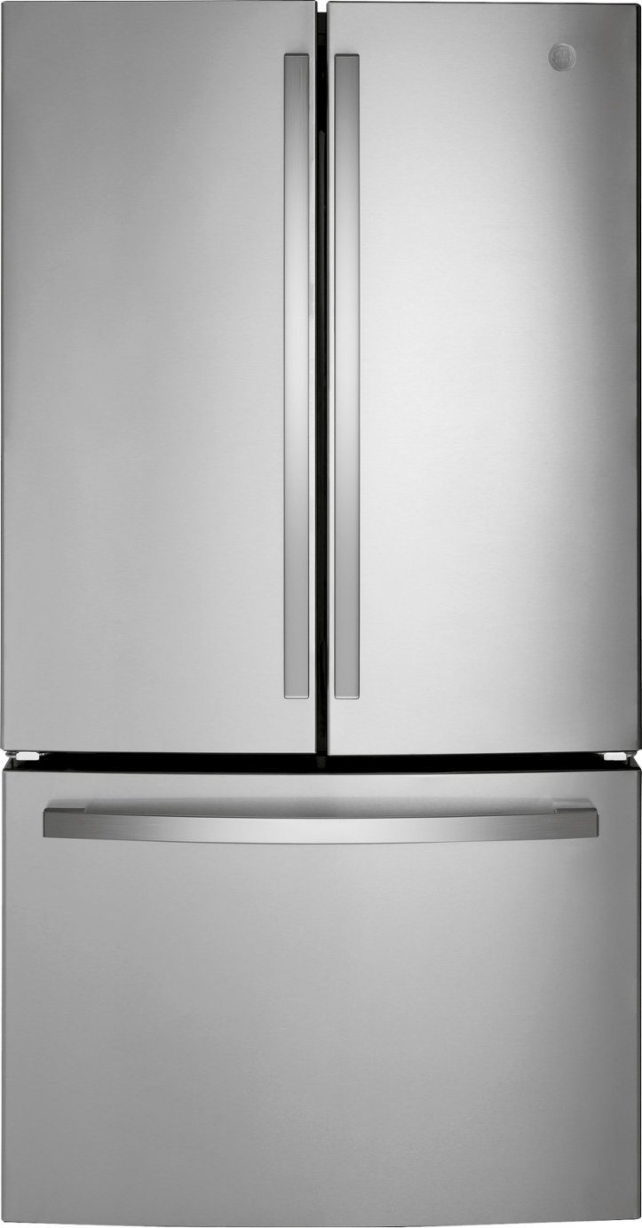 GE 27-Cu. Feet French Door Fingerprint Resistant Refrigerator w/ Internal Water Dispenser & LED Lighting​ (Stainless Steel or Slate) $1300 + $29 Delivery