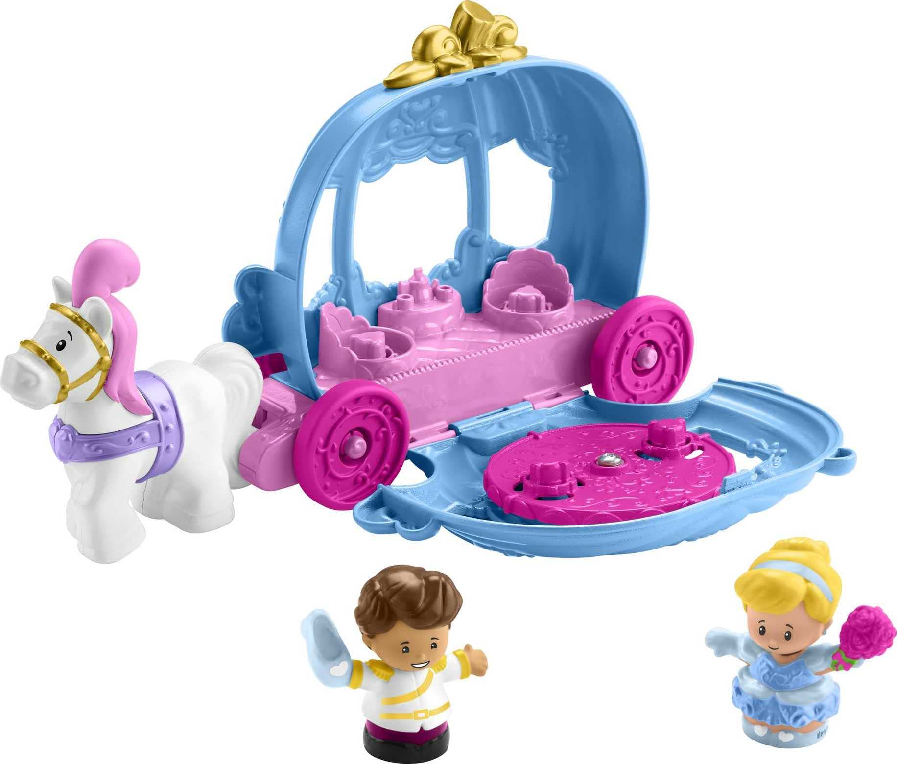 Little People Disney Princess Cinderella's Dancing Carriage Vehicle Playset w/ Horses & Figures $11 + Free Shipping w/ Prime or on $35+