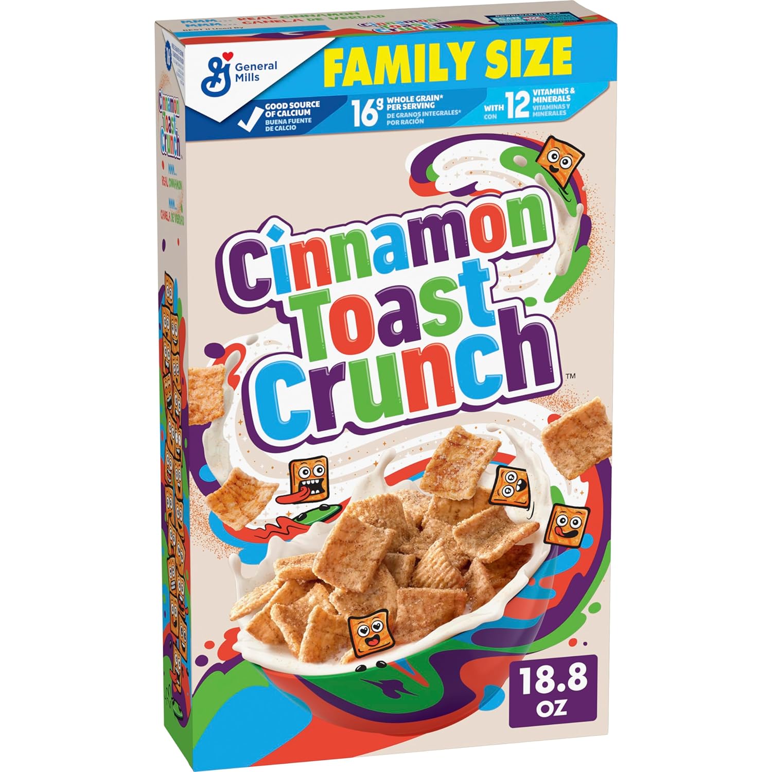 Breakfast Cereals: 18.8-Oz Cinnamon Toast Crunch $3, 18-Oz Berry Berry Kix $2.90 & More w/ Subscribe & Save + Free Shipping w/ Prime or on $35+