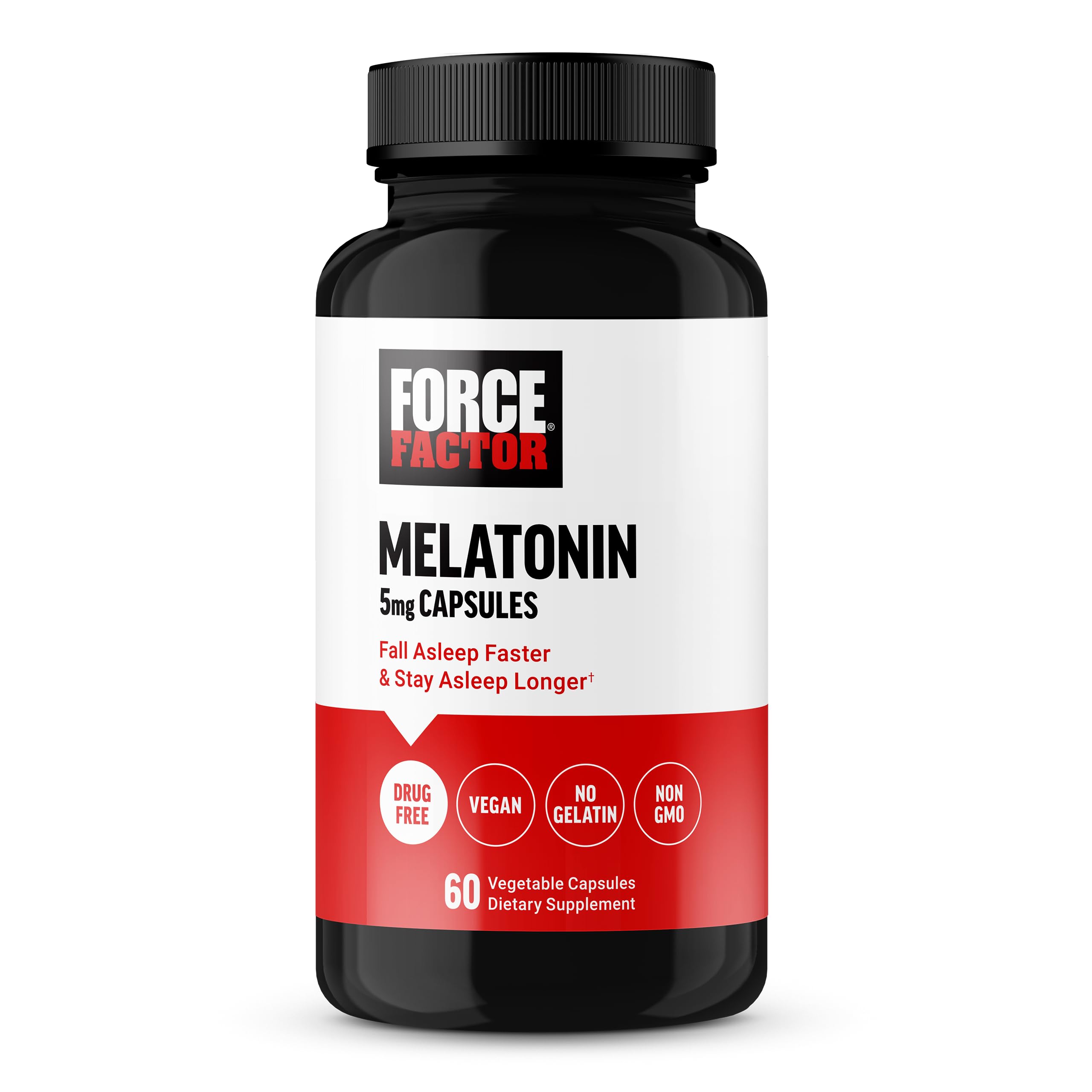 60-Count 5mg Force Factor Melatonin Vegetable Capsules $2.25 ($0.04 each) w/ S&S + Free Shipping w/ Prime or on $35+