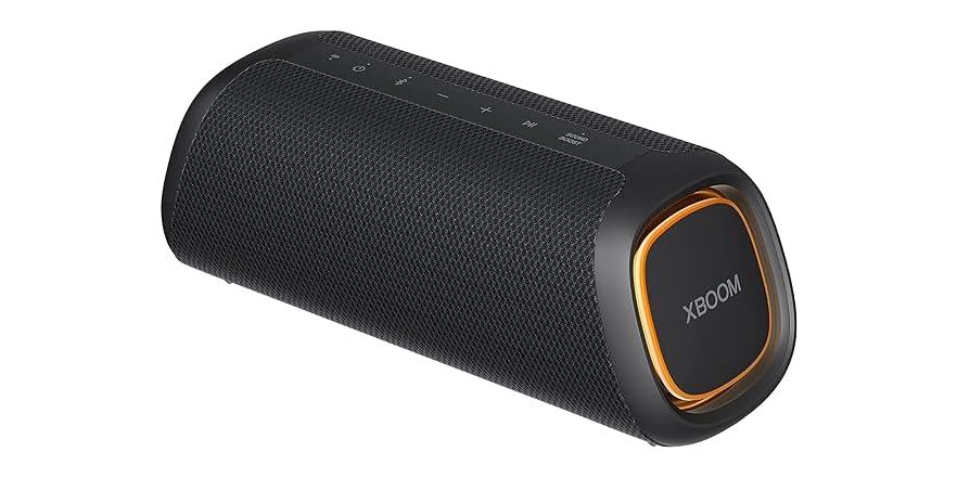 LG XG5QBK Xboom Go Portable Dust & Water Resistant Bluetooth Speaker w/ LED Lighting & Xboom App (New-Open Box) $45 + Free Shipping w/ Amazon Prime