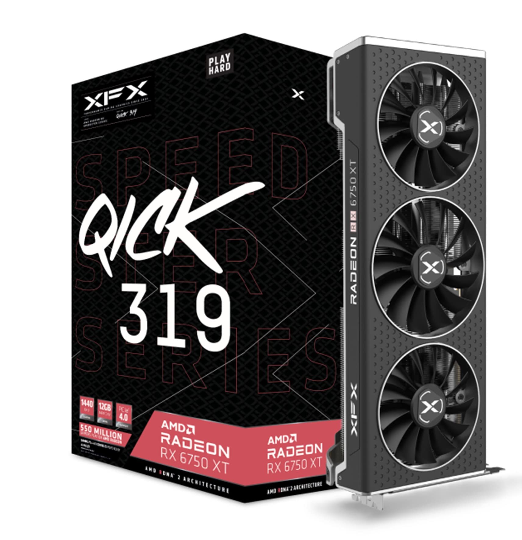 XFX Speedster QICK319 Radeon RX 6750XT 12GB DDR6 CORE Gaming Video Card $300 + Free Shipping