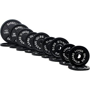 280 Lb BalanceFrom Cast Iron Olympic 2