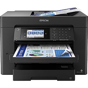 Epson Workforce Pro Wireless Color Inkjet AIO WideFormat (13"x19")  Printer w/ 2-Sided Print & ADF: WF-7840 w/ Dual Paper Trays $200, WF-7820 w/ One Paper Tray $180 + Free Shipping