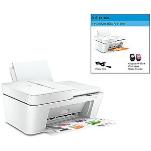 New QVC Customers: HP DeskJet 4175e All-in-One Inkjet Printer w/ Auto Document Feeder & Flatbed Scanner + 6-Months HP Ink w/ HP+ Activation $40 + Free Shipping