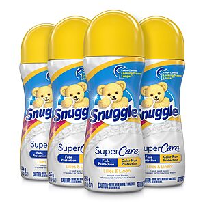 4-Count 9-Oz. Snuggle SuperCare In-Wash Laundry Scent Booster (Lilies & Linen) $  8.80 ($  2.20 each) w/ S&S + Free Shipping w/ Prime or on $  35+