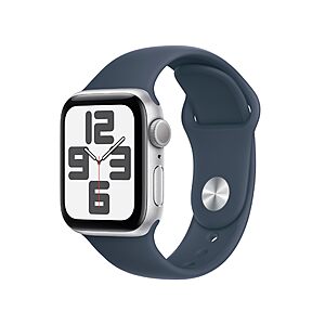 Apple Watch SE (2nd Gen) GPS 40mm Smartwatch w/ Silver Aluminum Case & Storm Blue Sport Band M/L $  109.50 + Free Shipping