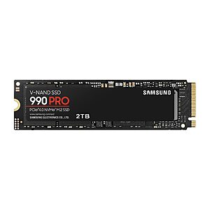 2TB Samsung 990 Pro PCIe 4.0 NVMe M.2 Solid State Drive SSD $  150 + Free Shipping