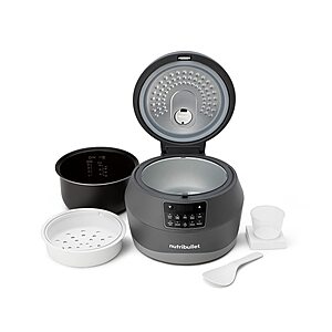 10-Cup Nutribullet EveryGrain Cooker w/ Steaming Basket, Rice Scoop, & Measuring Cup $54 + Free Shipping